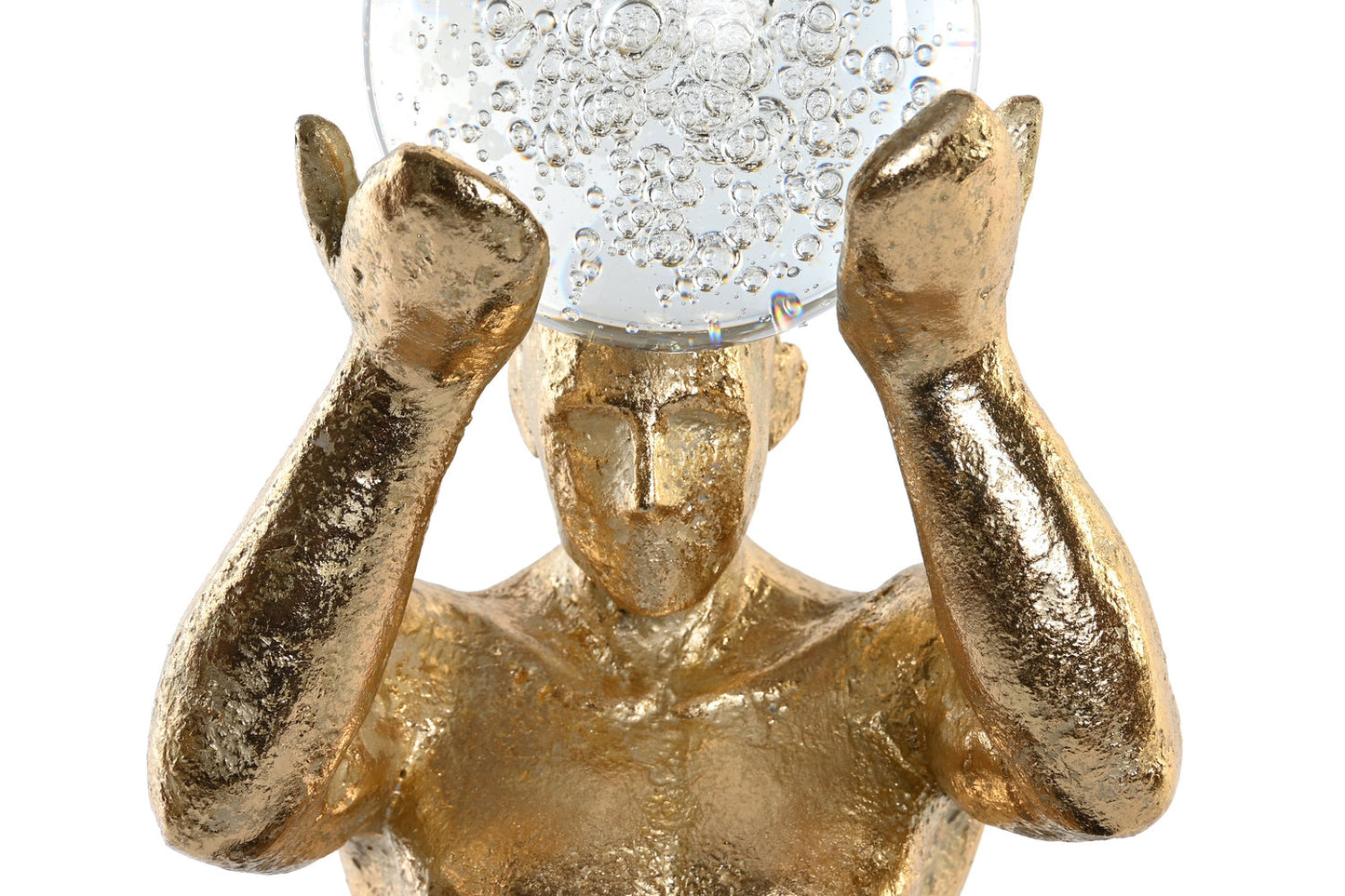 FIGURA RESINA 17X16X31:5 HOMBRE DORADO