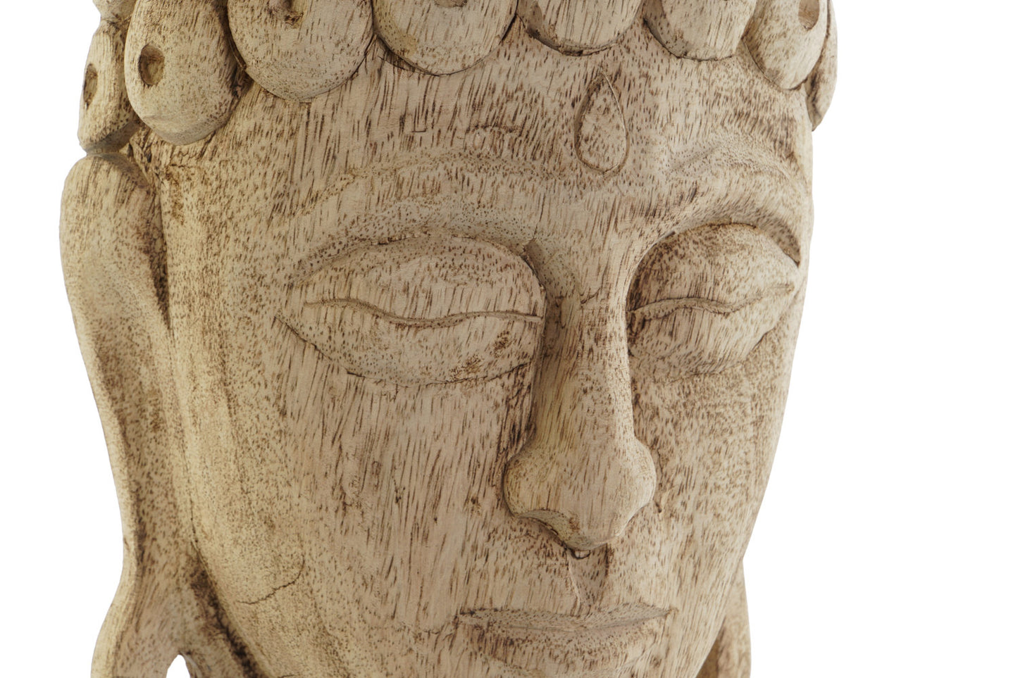 FIGURA MANGO HIERRO 20X12X48 BUDA NATURAL MARRON