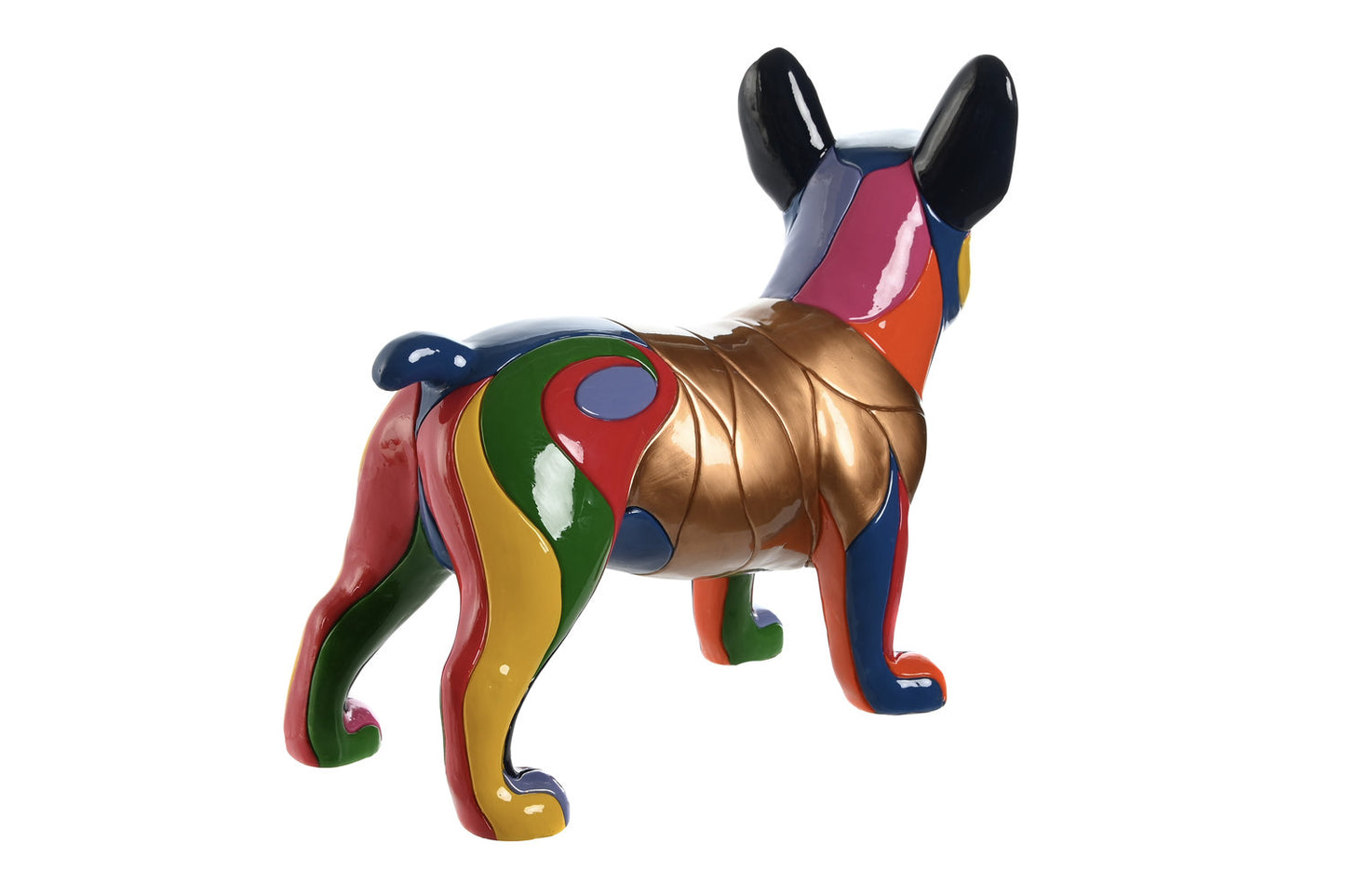 FIGURA RESINA 44X19X35:5 PERRO MULTICOLOR