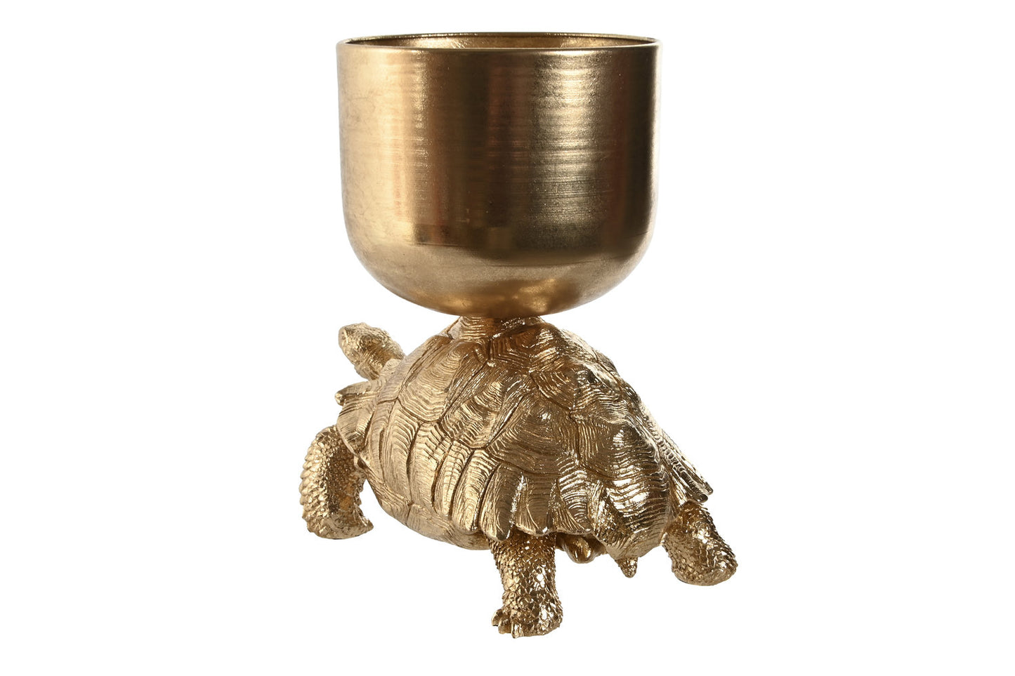 FIGURA RESINA 33X22X34:5 CUBITERA DORADO