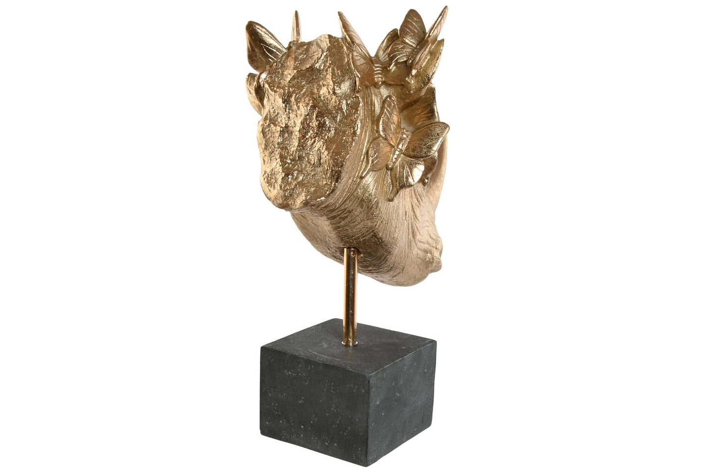 FIGURA RESINA 33X24X43:5 RINO DORADO