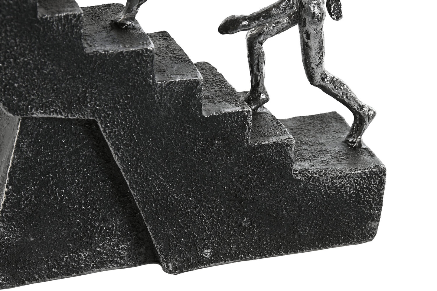 FIGURA RESINA 27X5X32 ESCALERA GRIS OSCURO