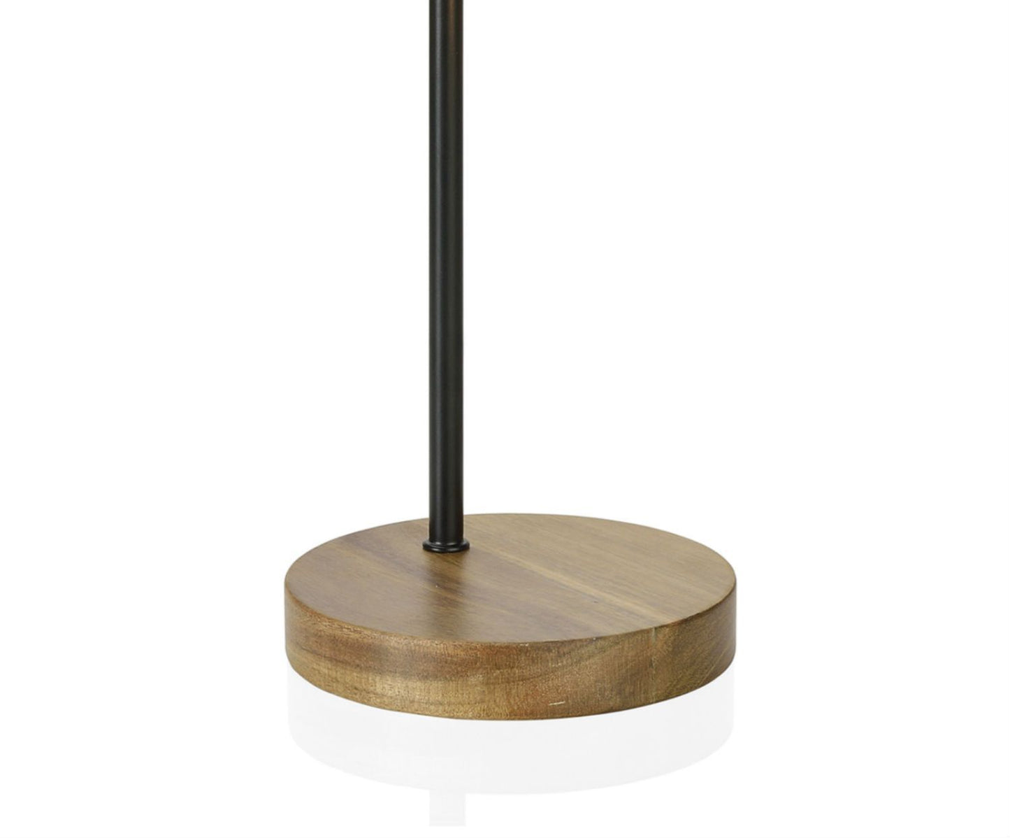 LAMPARA CURV.NEGRA MET/MAD 15X41CM