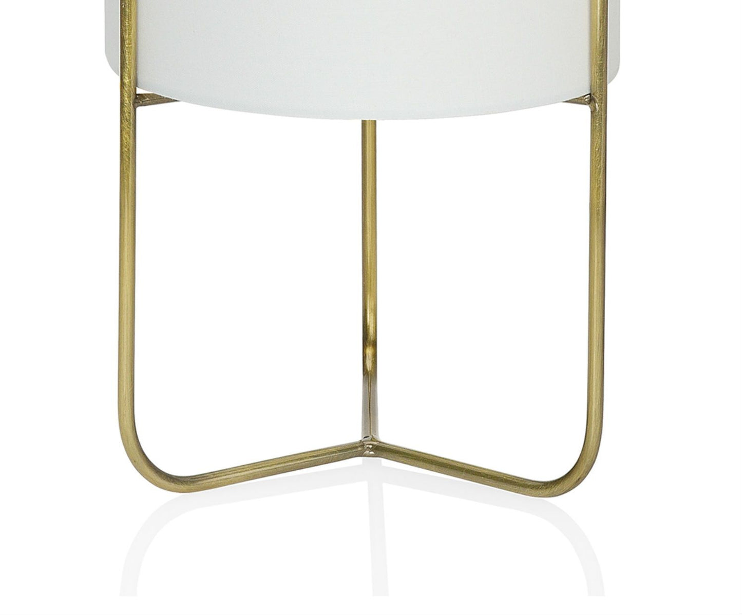 LAMPARA GATSBY LATÓN BLANCAØ15X30CM