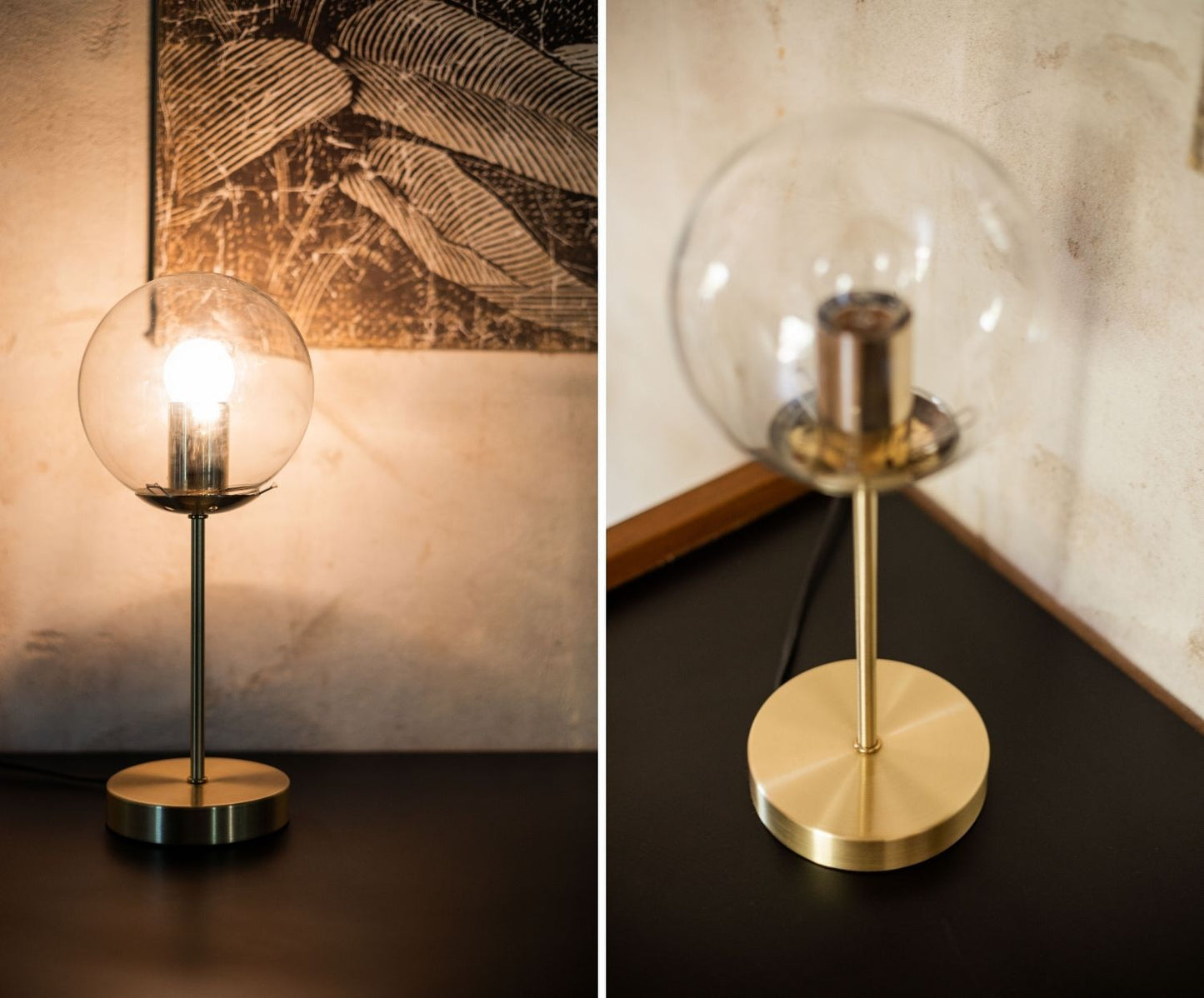 LÁMPARA MIA METAL/CRISTAL Ø15X35