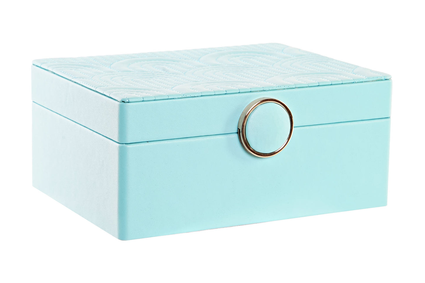 JOYERO PU MDF 17X13X8:5 VERDE MENTA