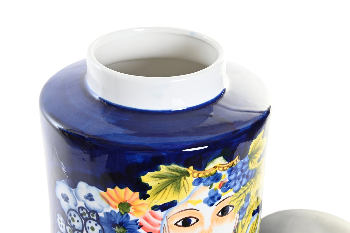 JARRON PORCELANA 21X21X31 CARA MULTICOLOR