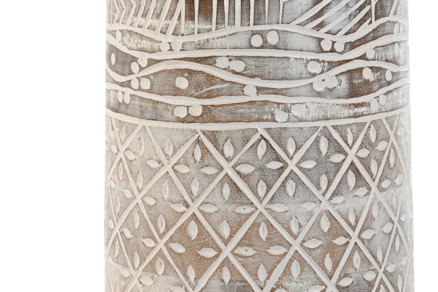 JARRON MANGO 15X15X22:5 NATURAL BLANCO