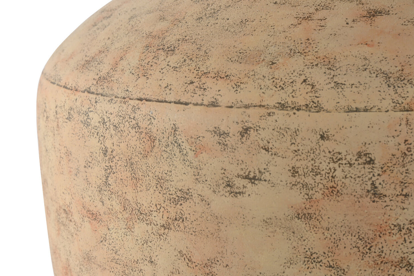 JARRON METAL 33X33X38 CREMA