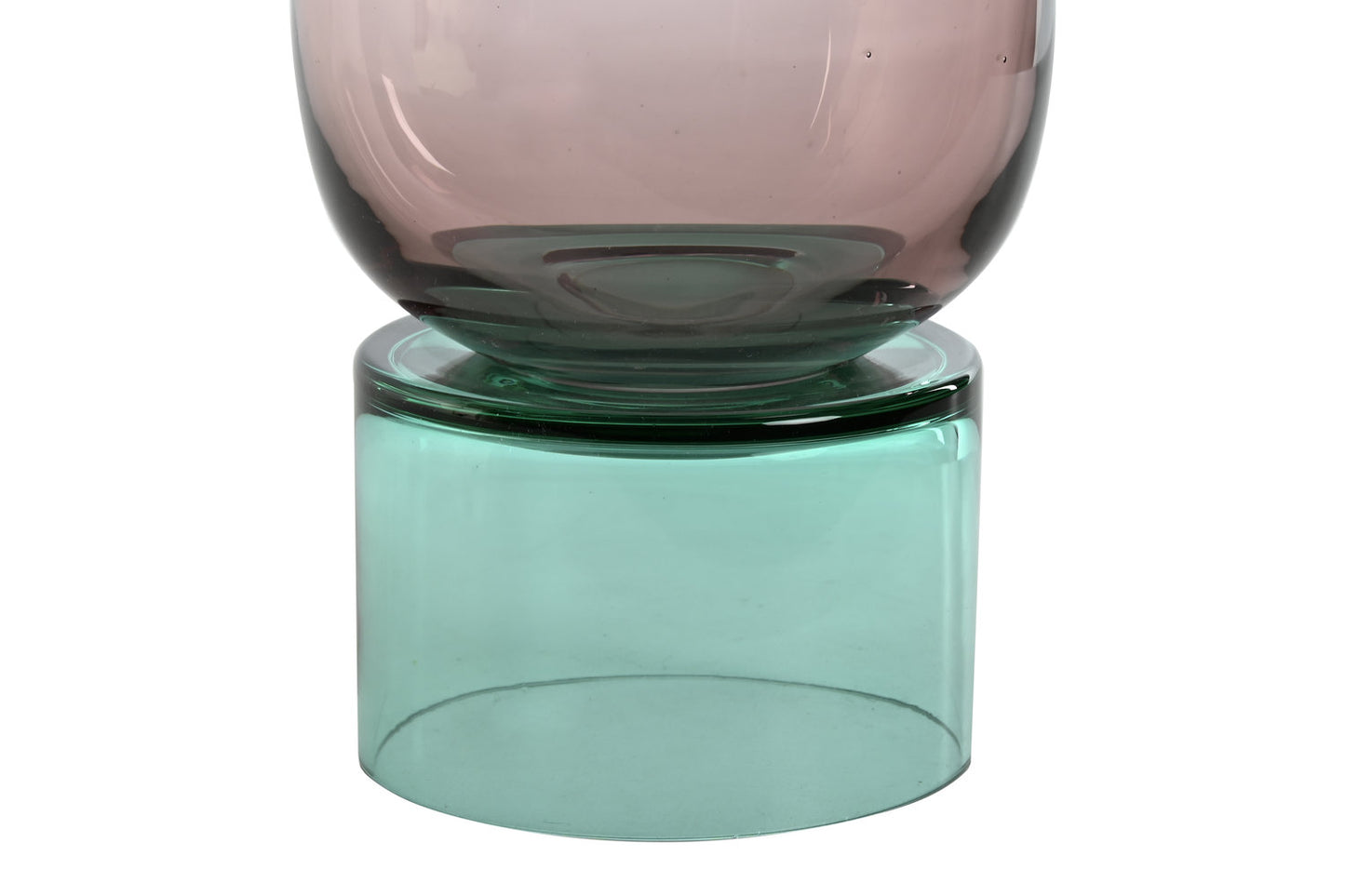 JARRON CRISTAL 15X15X32 BICOLOR