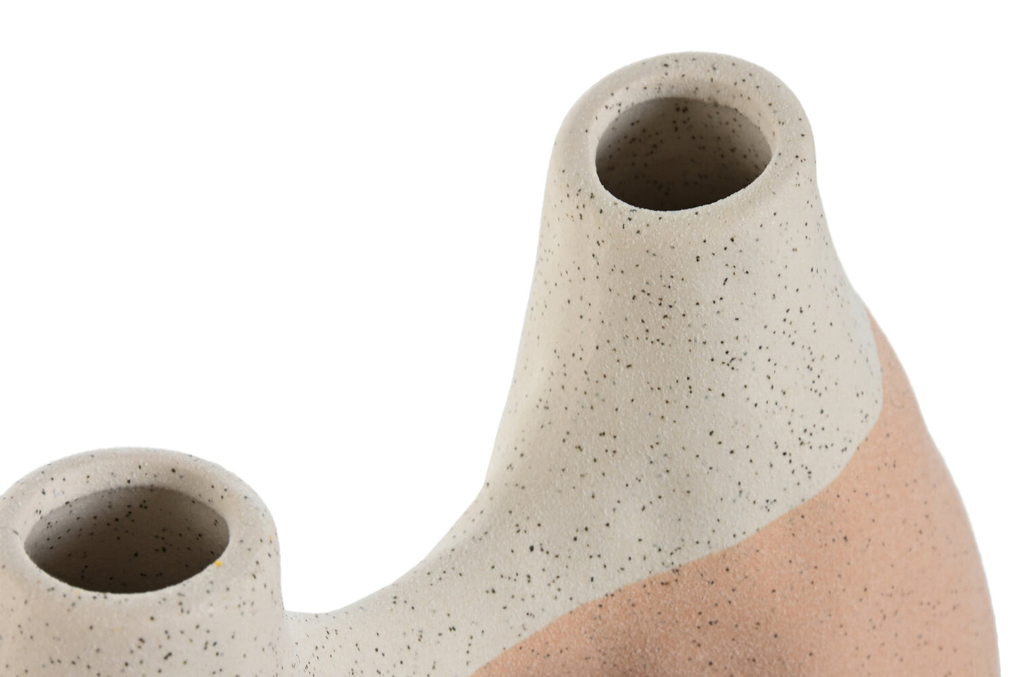 JARRON CERAMICA 24X11X21 ABSTRACTO RUGOSO TRICOLOR