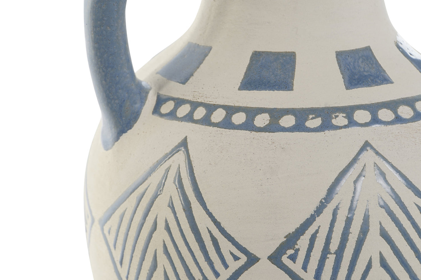 JARRON CERAMICA 15X15X25 ASA RUGOSO CRUDO