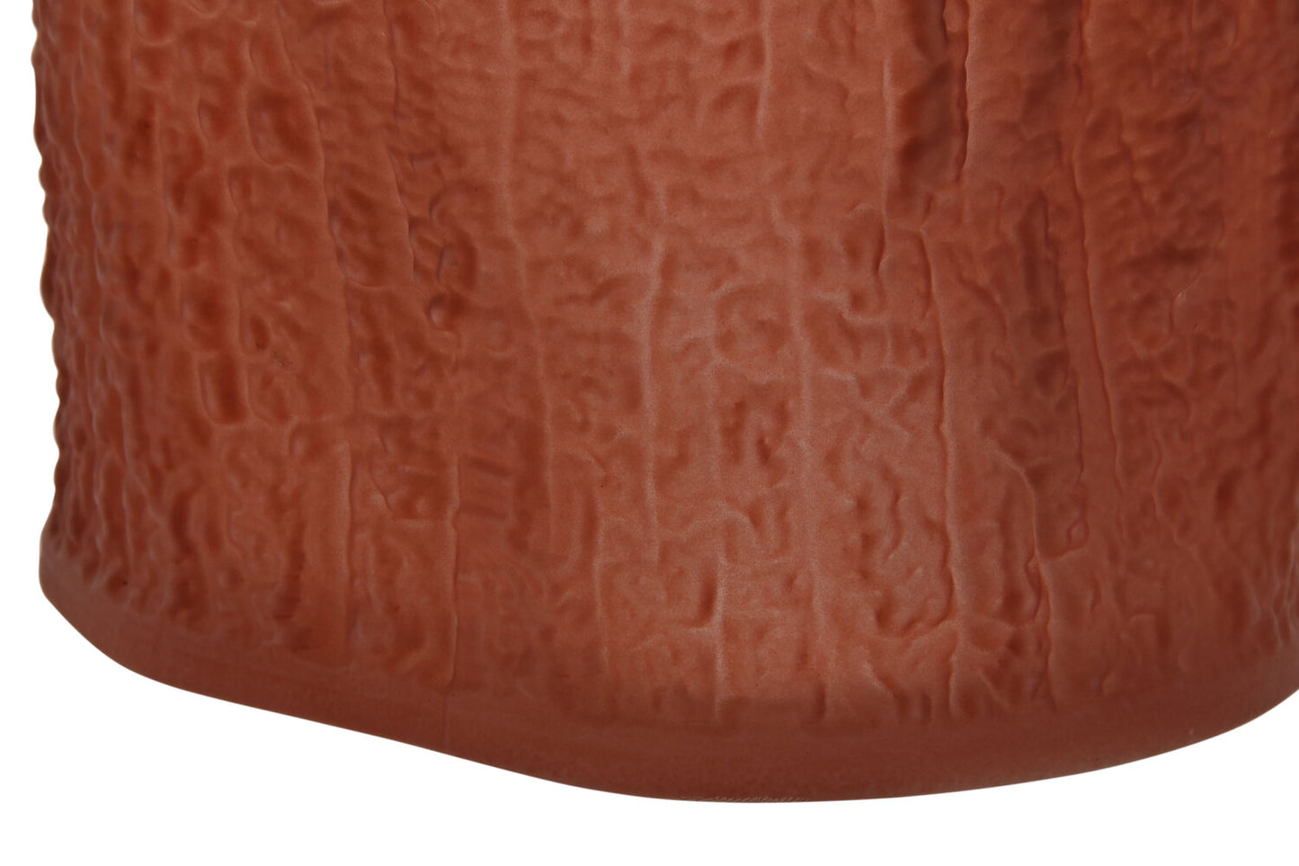 JARRON CRISTAL 14X14X21 MATE TERRACOTA