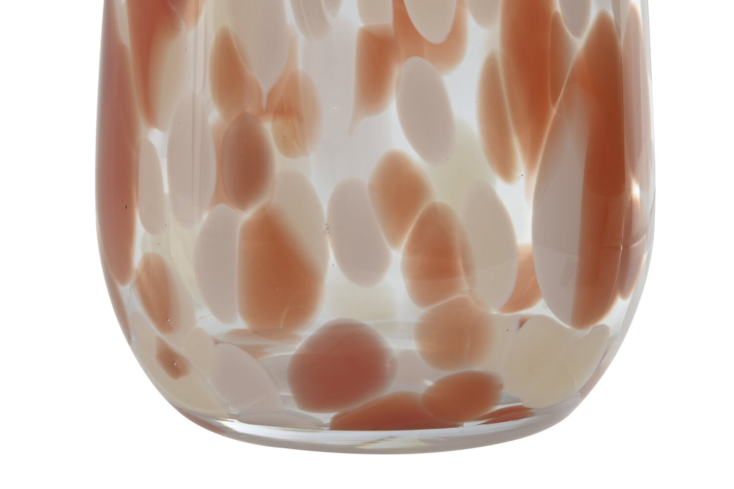 JARRON CRISTAL 12:5X12:5X30 TERRACOTA