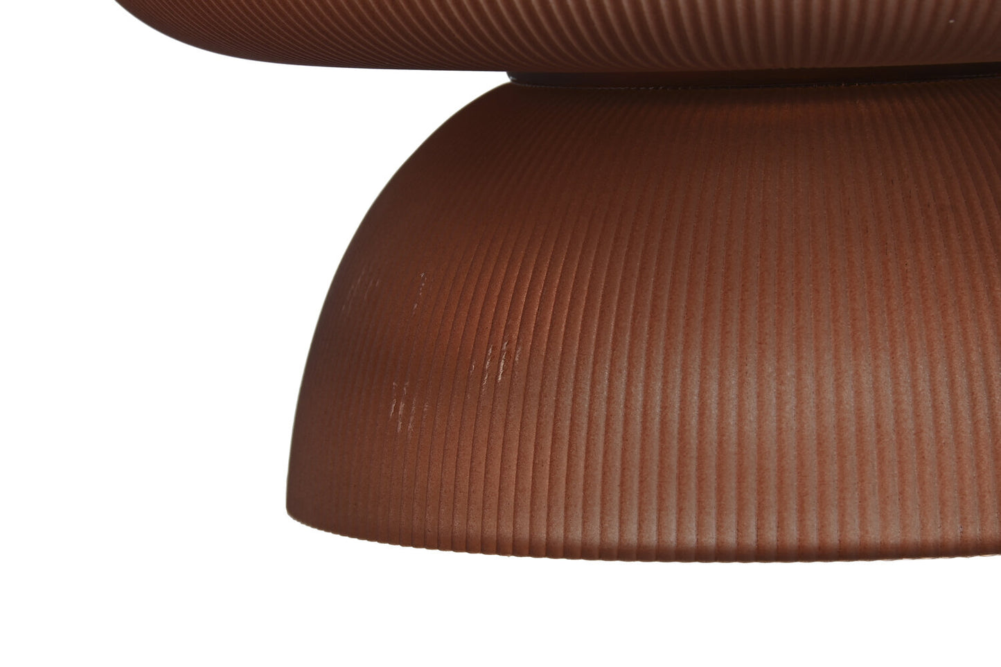 CENTRO MESA CRISTAL 23:5X23:5X11 MATE MARRON