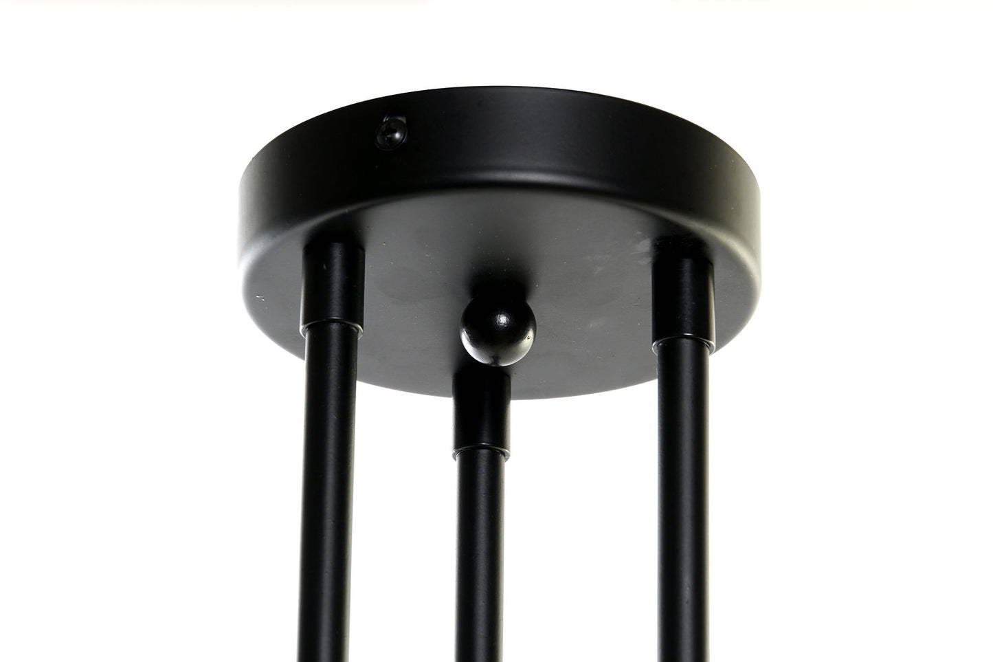 LAMPARA TECHO METAL CRISTAL 61X58X46 BOLAS NEGRO