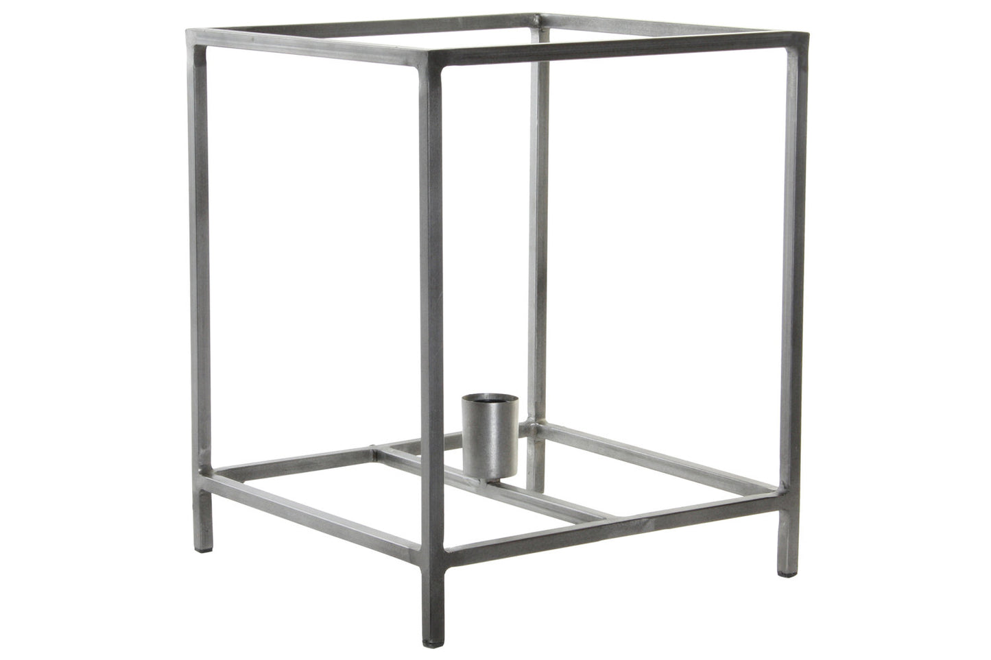 LAMPARA SOBREMESA METAL 33X33X40 GRIS OSCURO