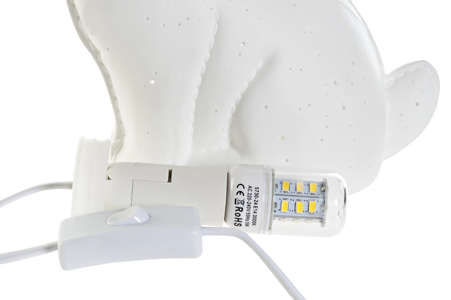 LAMPARA SOBREMESA PORCELANA LED 25X10X19 PERRO