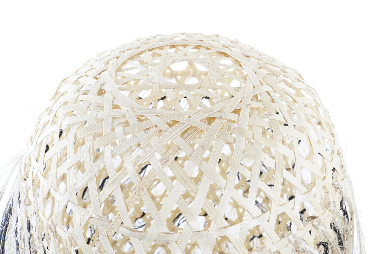 PANTALLA BAMBU 34X34X50 NATURAL MARRON