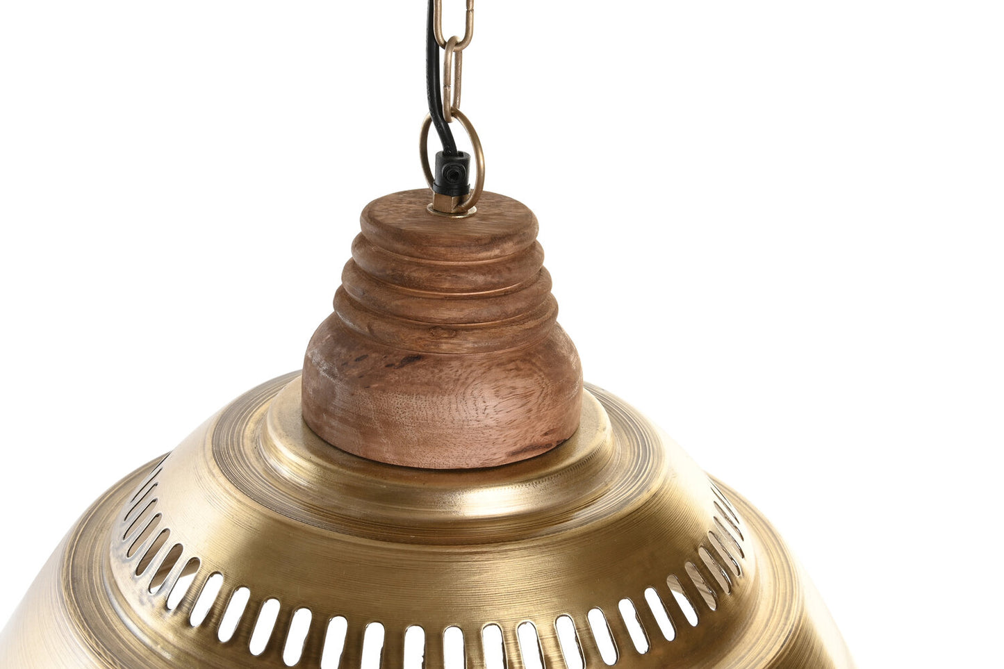 LAMPARA TECHO HIERRO MANGO 43X43X31 DESGASTADO