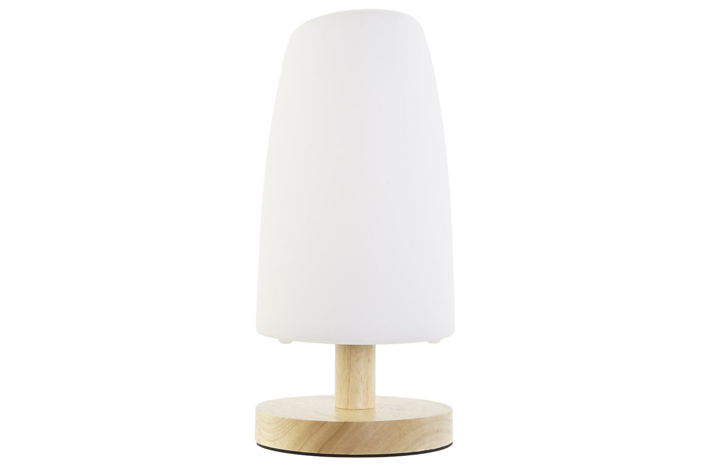 LAMPARA SOBREMESA PE MADERA 12X12X27 IP20 BLANCO