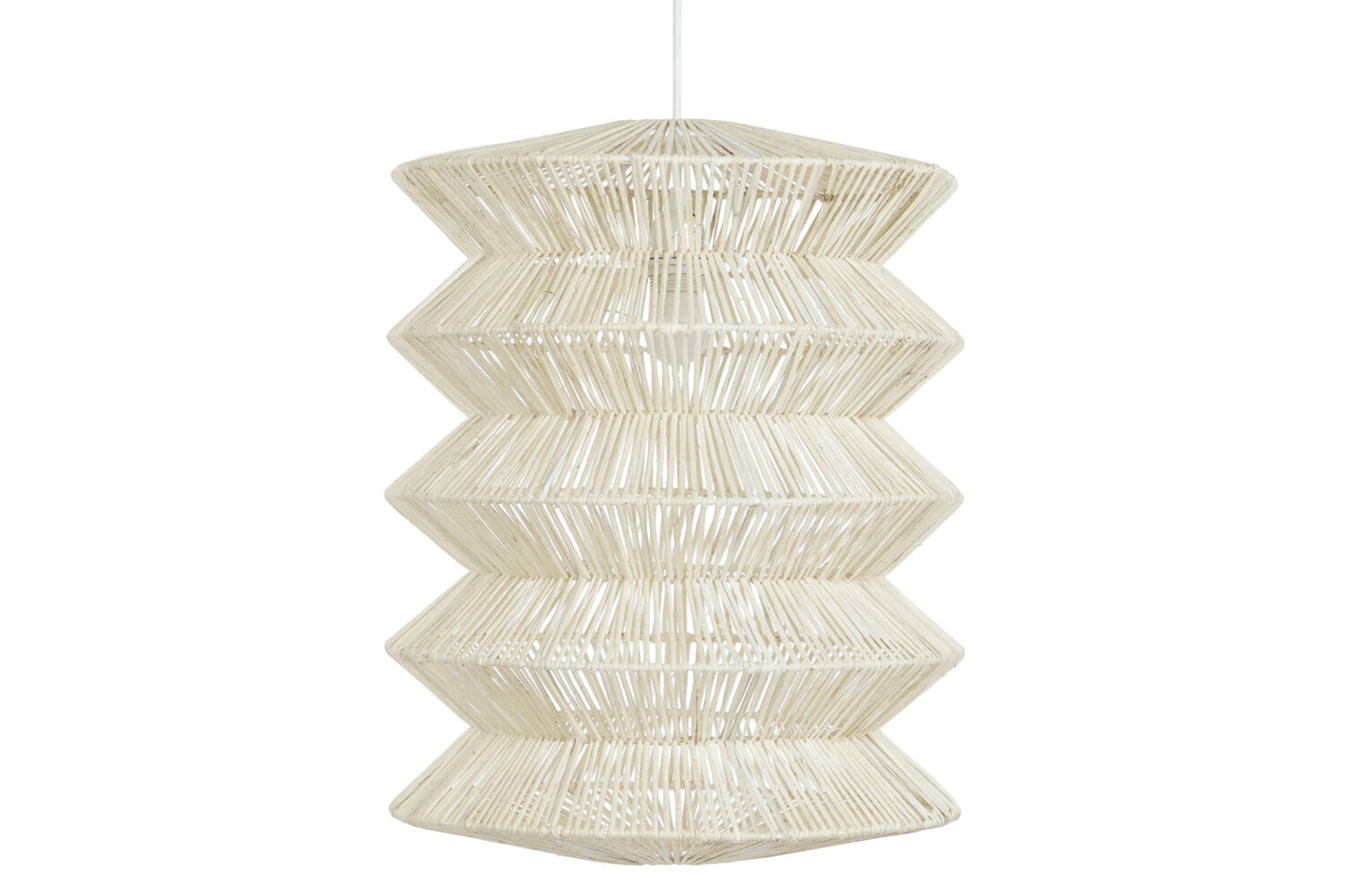 LAMPARA TECHO RATAN HIERRO 40X40X54 NATURAL