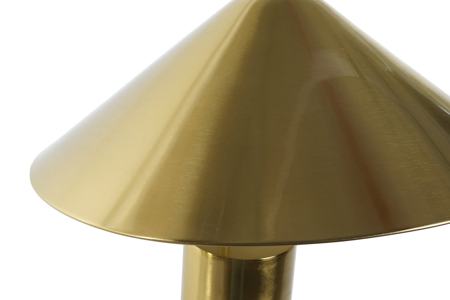 LAMPARA SOBREMESA METAL 39X39X45 SOMBRERO DORADO