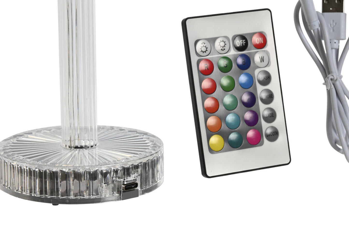 LAMPARA SOBREMESA LED ACRILICO 8:5X8:5X23:5 TACTIL