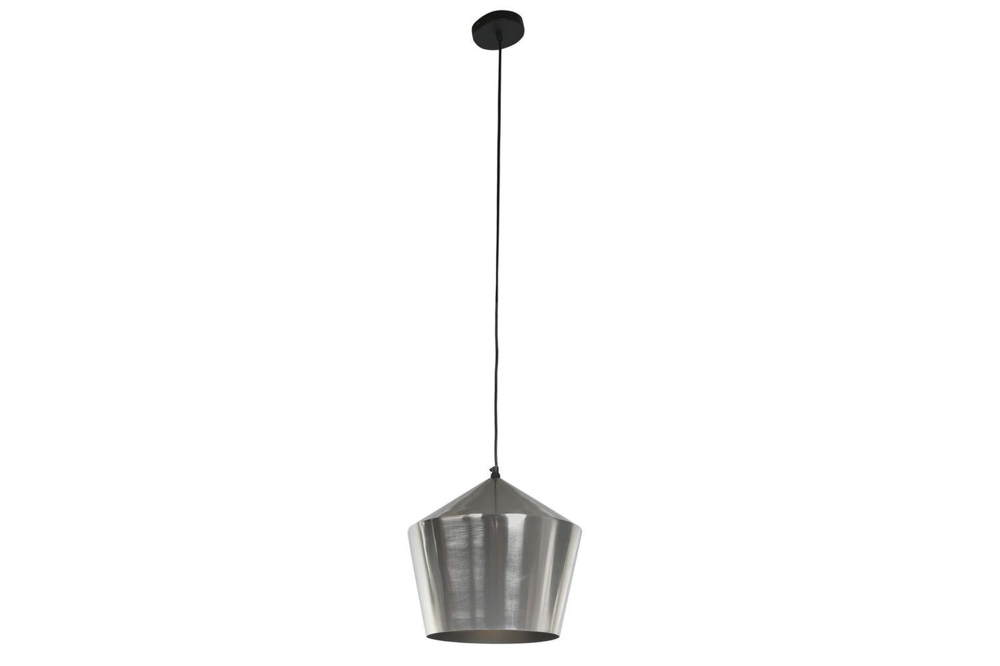 LAMPARA TECHO METAL 35X35X32 CROMADO PLATEADO