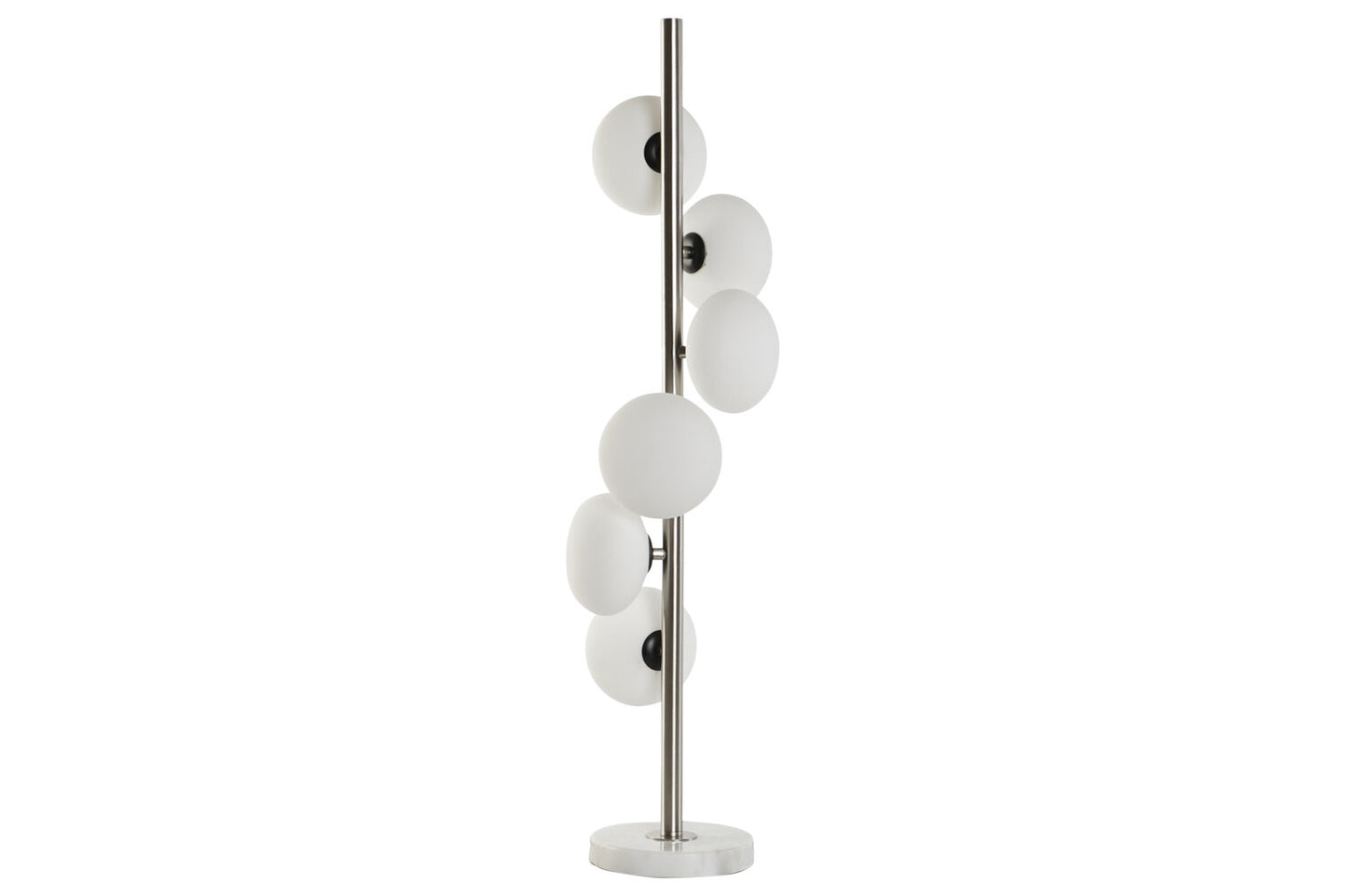 LAMPARA PIE MARMOL CRISTAL 20X20X81 BOLA