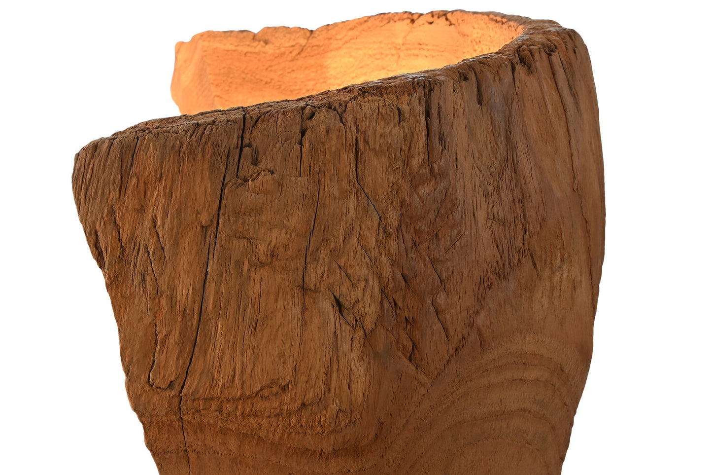 LAMPARA APLIQUE TECA 30X15X34 PARED HECHO A MANO