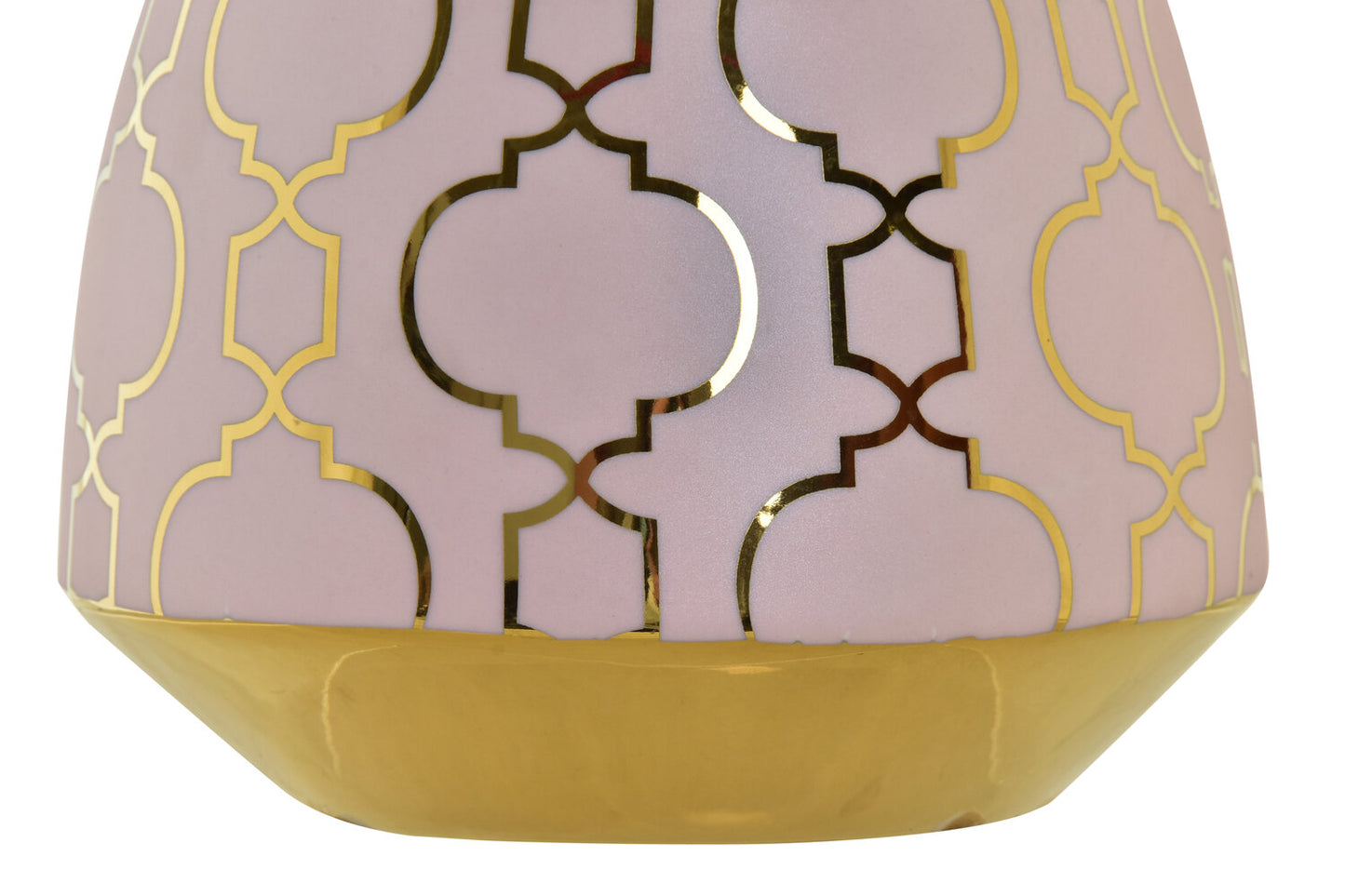 JARRON PORCELANA 16X16X18 CROMADO ROSA