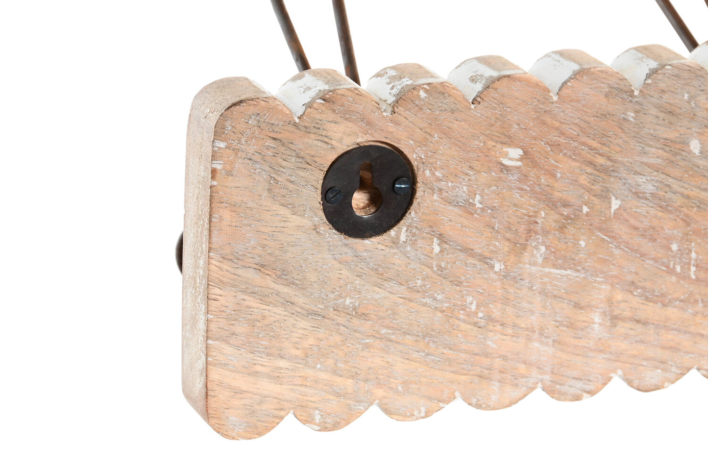 PERCHERO PARED MANGO HIERRO 61X10X21 5COLG: DECAPE