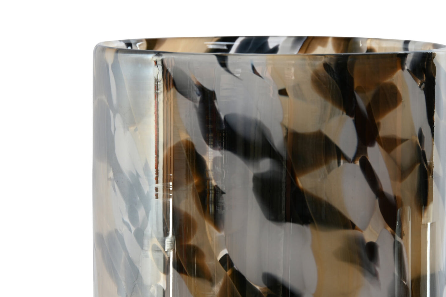 PORTAVELA CRISTAL 12X12X11:5 NEGRO