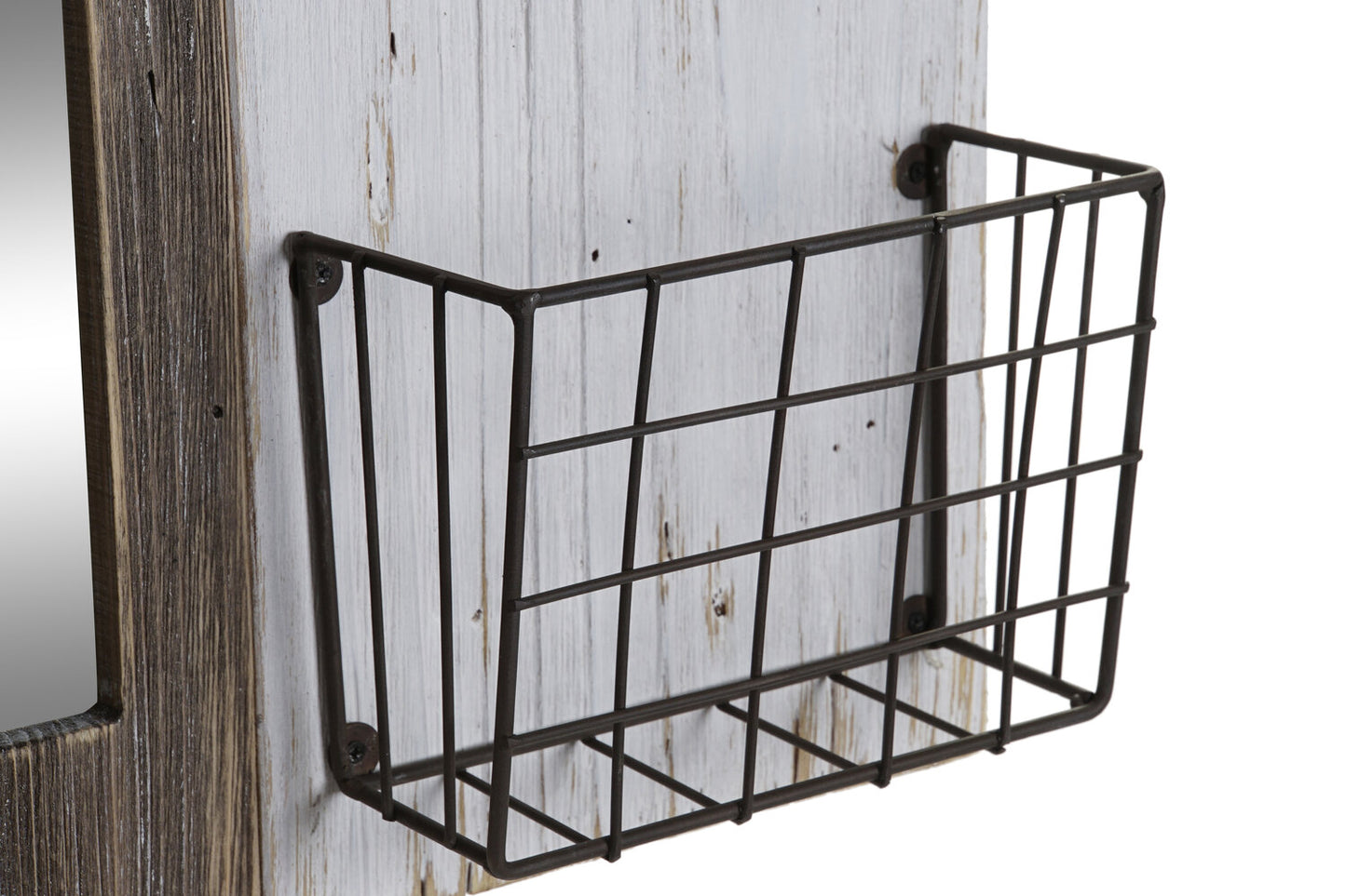 REVISTERO PAULOWNIA METAL 57X10X40 CASAS 3D MARRON