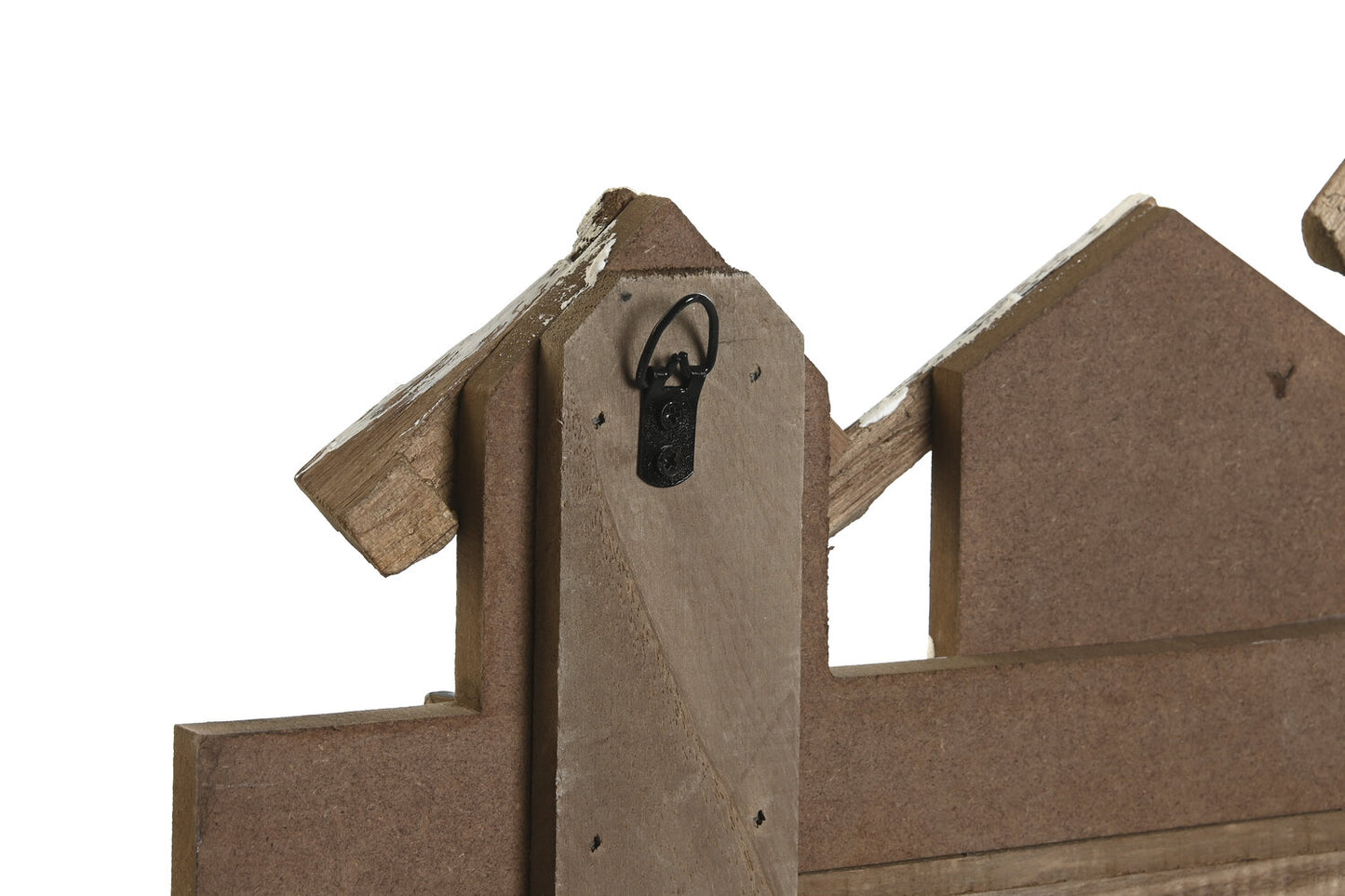 PERCHERO PARED MDF 60X5:5X25 CASAS DESGASTADO AZUL