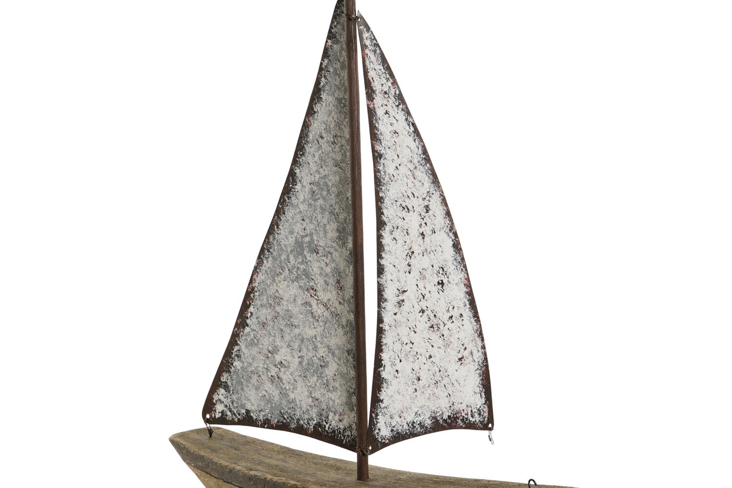 DECORACION PAULOWNIA METAL 35:3X8X46:5 VELERO