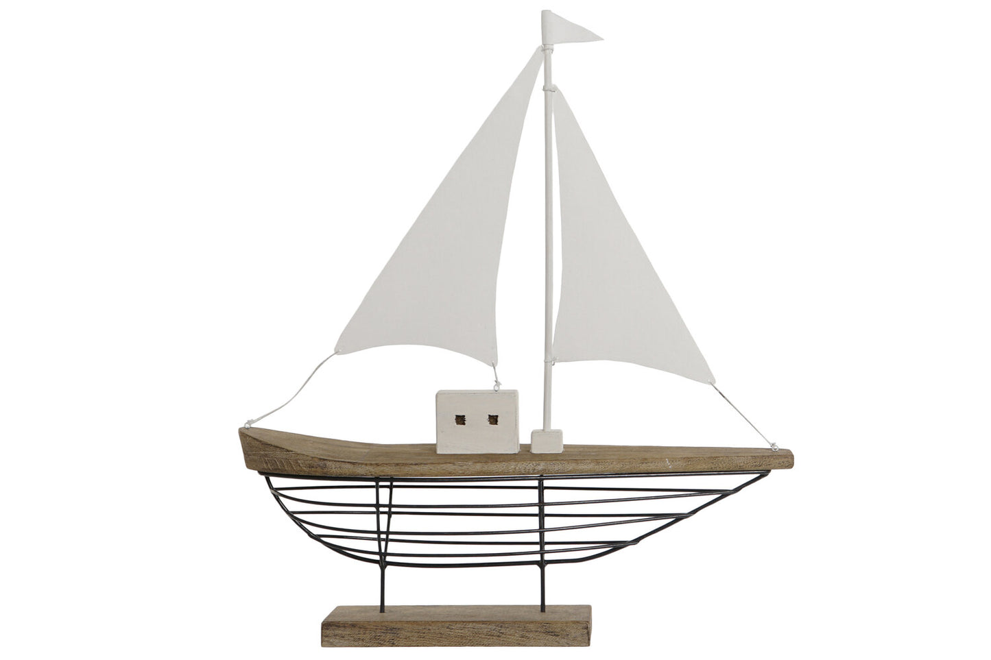 DECORACION PAULOWNIA METAL 54X15X61:5 VELERO