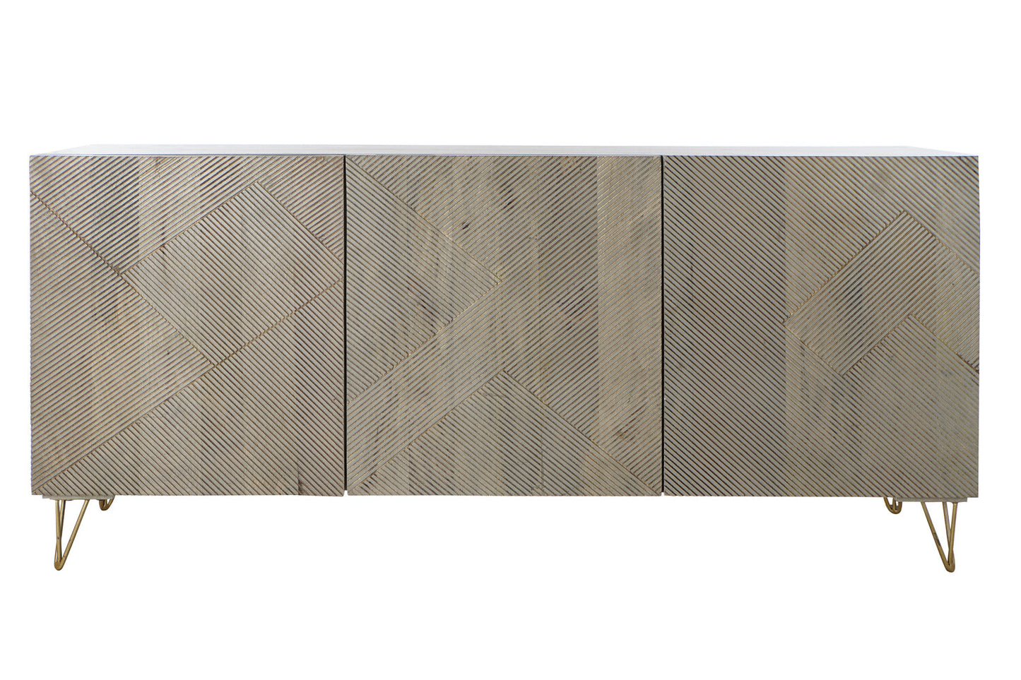 BUFFET MANGO METAL 160X45X75 GRIS