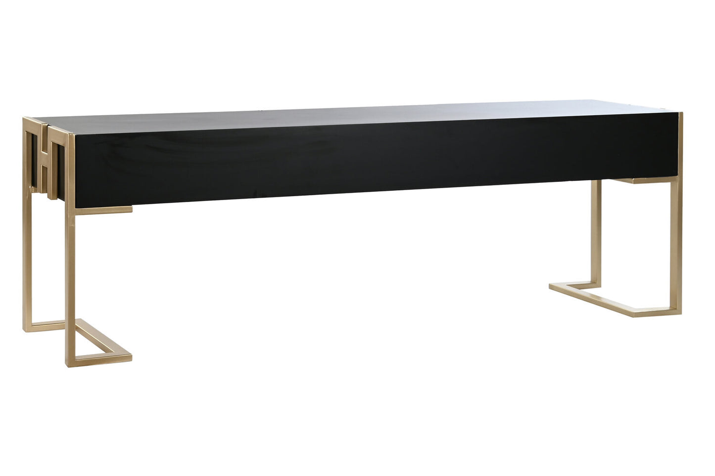 MESA CENTRO MADERA METAL 150X36X48 NEGRO