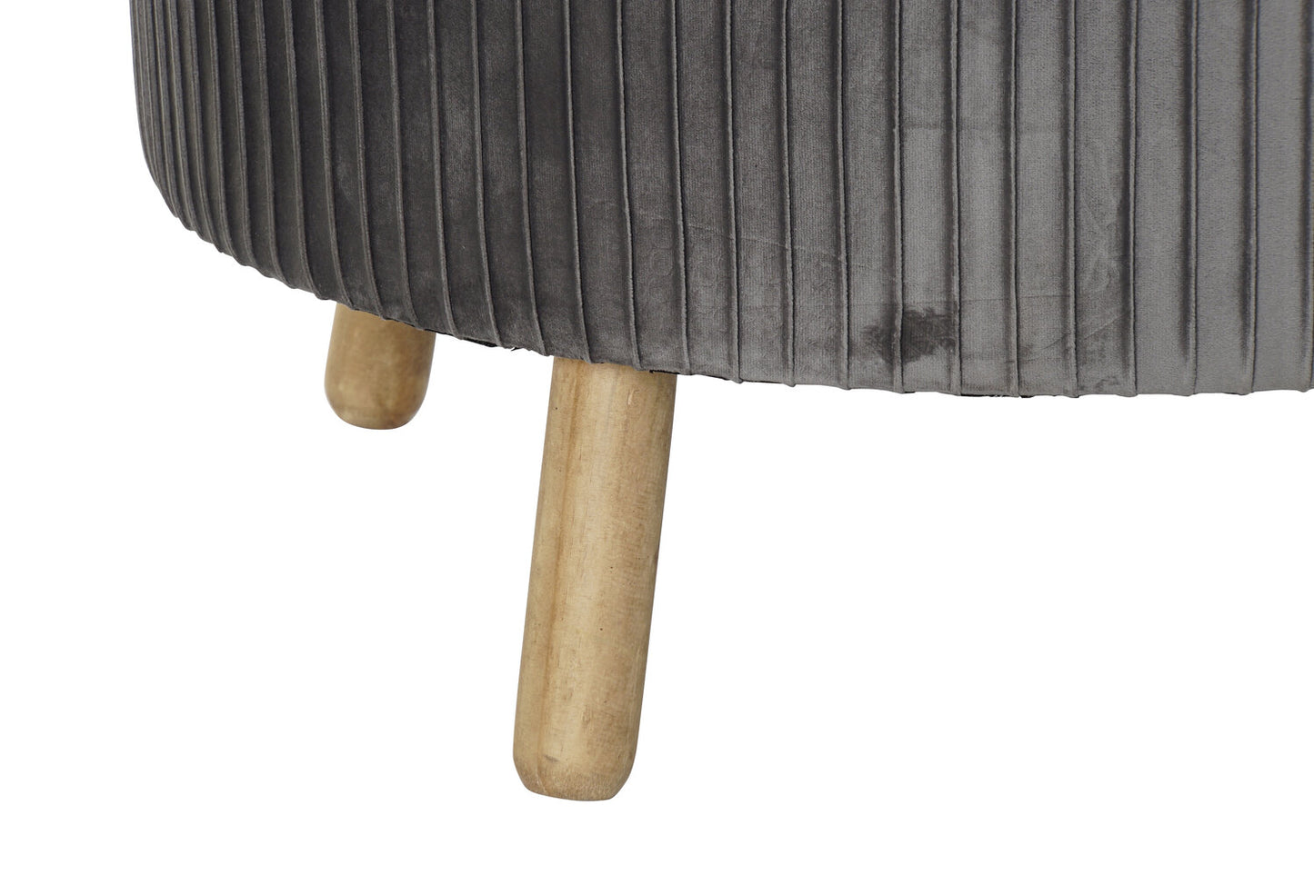 REPOSAPIES VELVET MADERA 80X80X38 TERCIOPELO