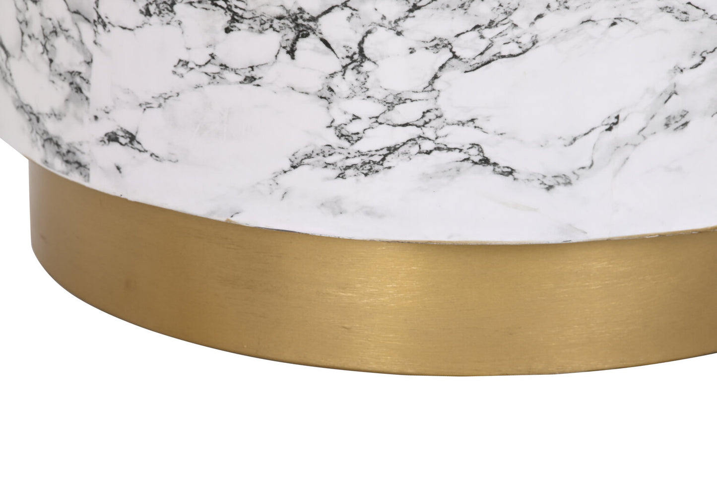 MESITA AUXILIAR HIERRO 50X50X45 SIMIL MARMOL