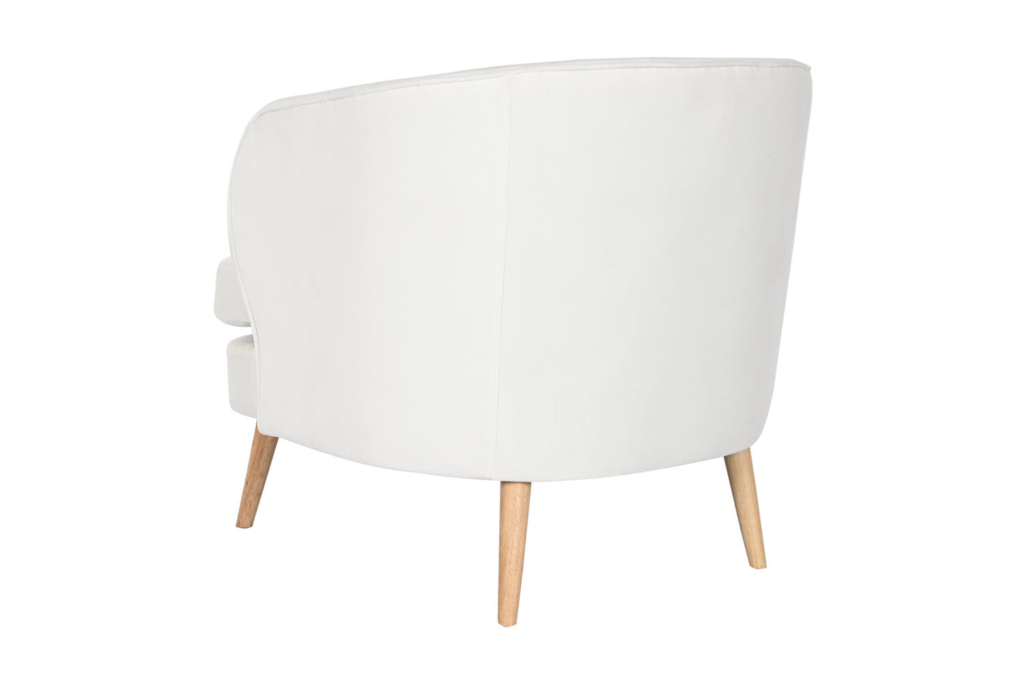 BUTACA POLIESTER MADERA 91X80X78 BLANCO