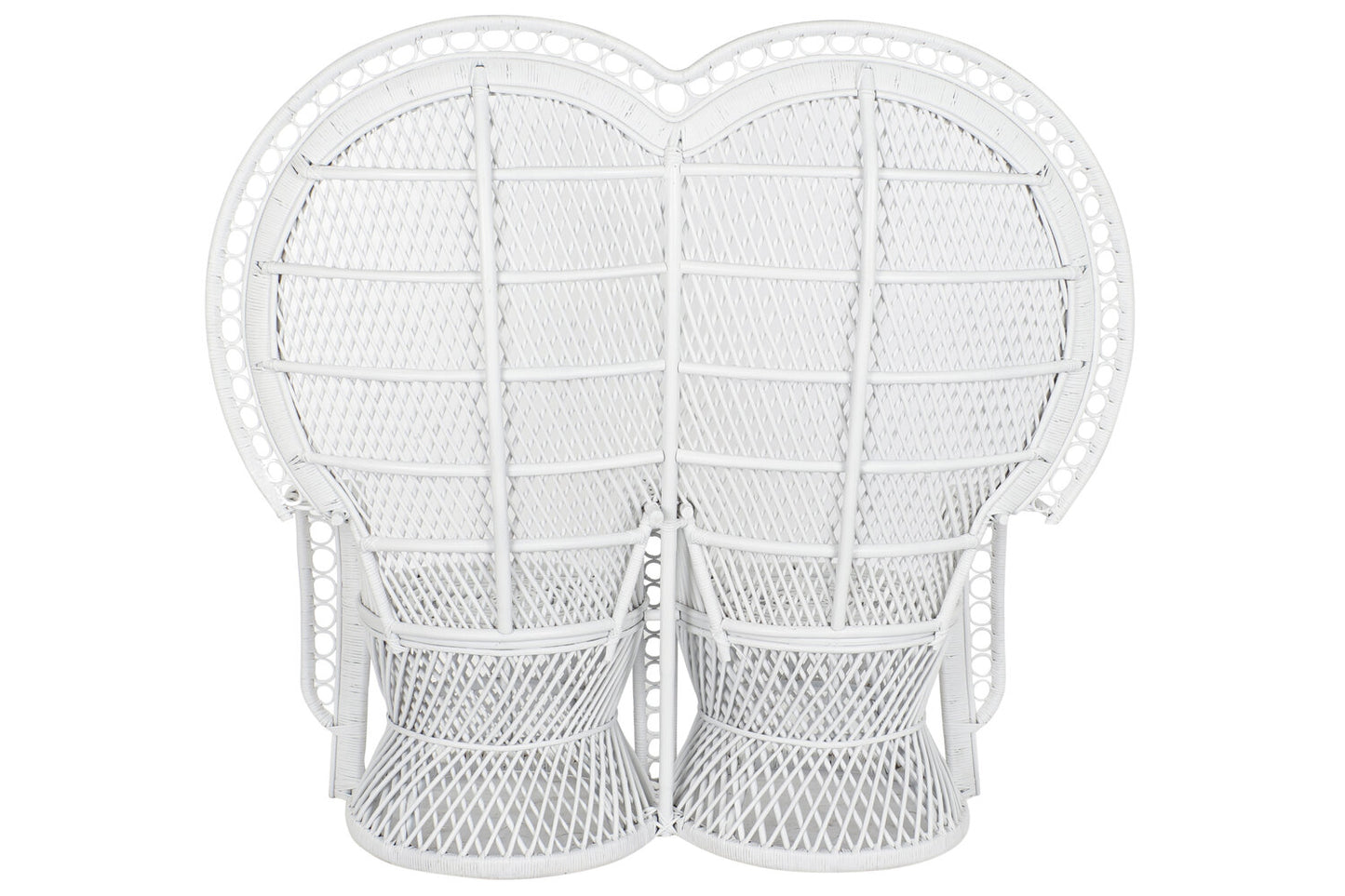 SILLON RATAN 157X68X145:5 2 PLAZAS BLANCO