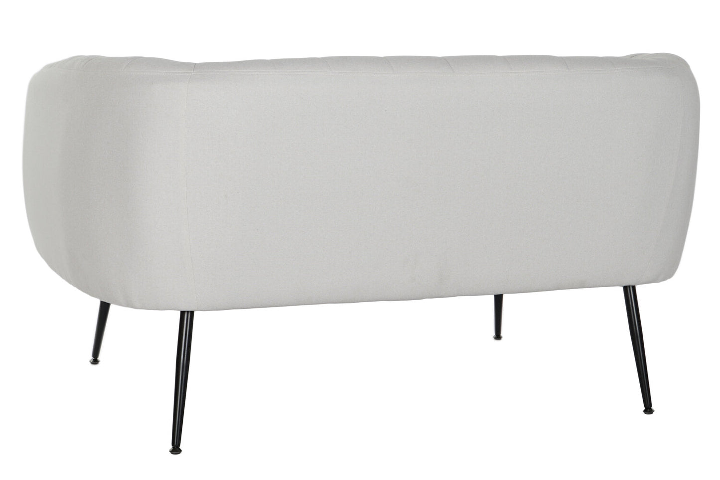 SOFA POLIESTER METAL 129X75X73 GREIGE