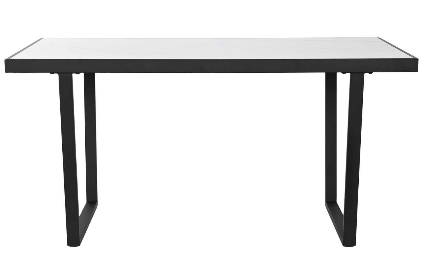 MESA COMEDOR METAL CERAMICA 150X80X75 42:35 NEGRO