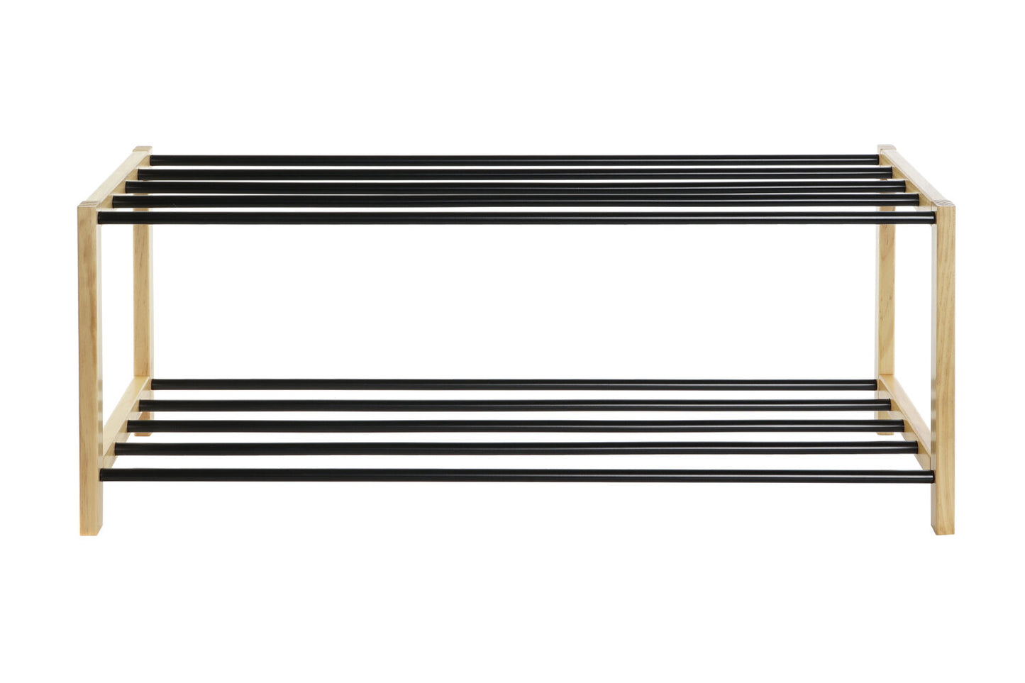 ZAPATERO PINO ACERO 80X31X32 NEGRO