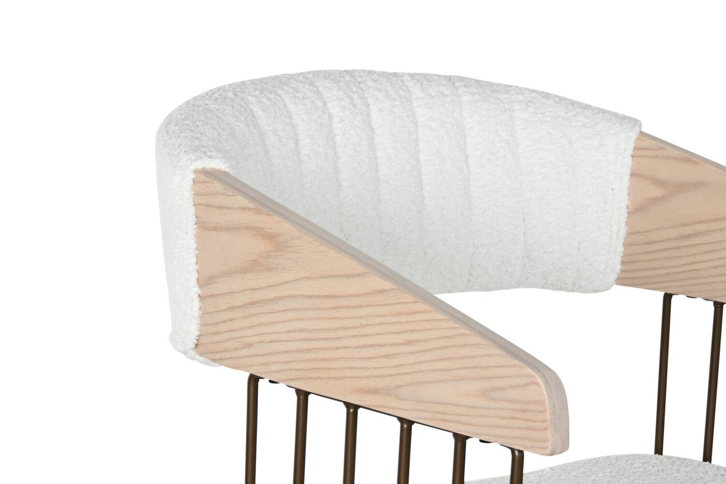 SILLA MADERA POLIESTER 51X55X76:5 BLANCO