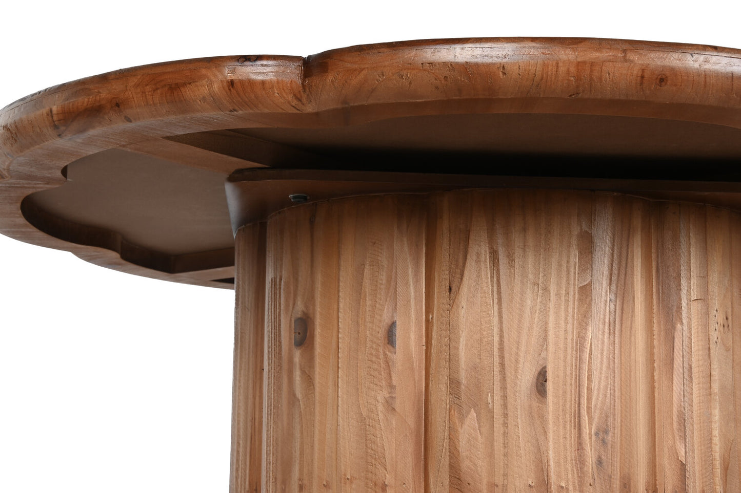 MESA REDONDA COMEDOR MADERA 100X100X77 NATURAL