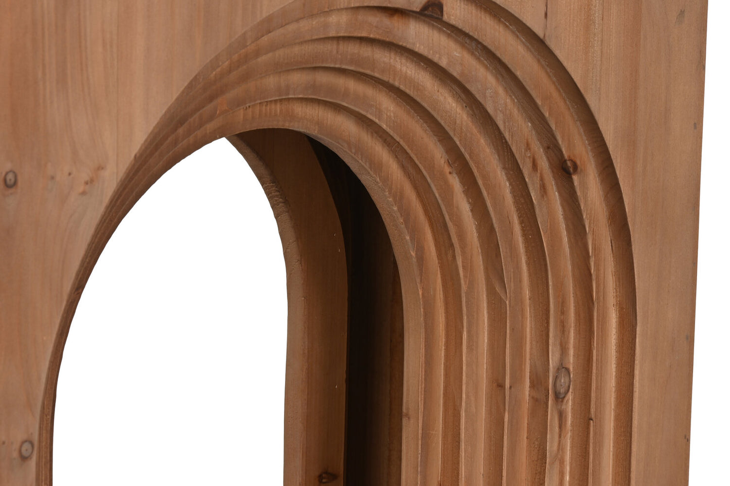 CONSOLA ABETO CRISTAL 122X30X80 ARCO MARRON